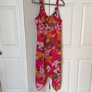 Susan Graver Pink Floral Kids Jumpsuit